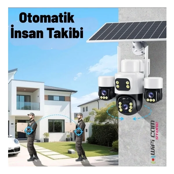 Inox Digital Inox-X13 Speed Dome Full HD Solar Gece Görüşlü Güvenlik Kamerası - Görsel 4