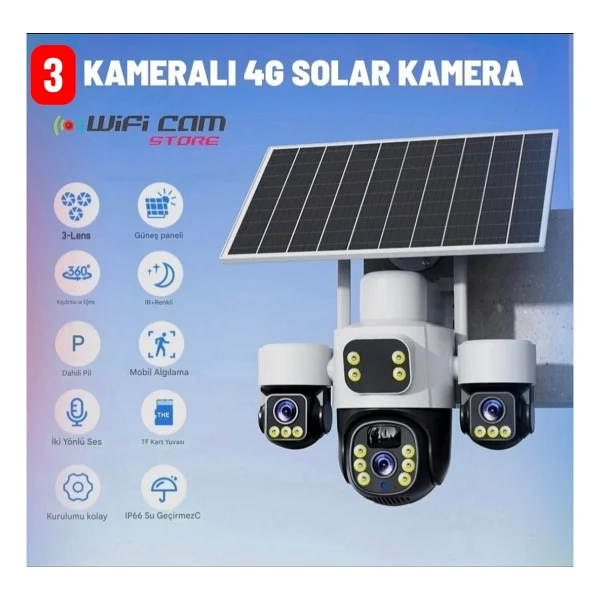 Inox Digital Inox-X13 Speed Dome Full HD Solar Gece Görüşlü Güvenlik Kamerası - Görsel 5