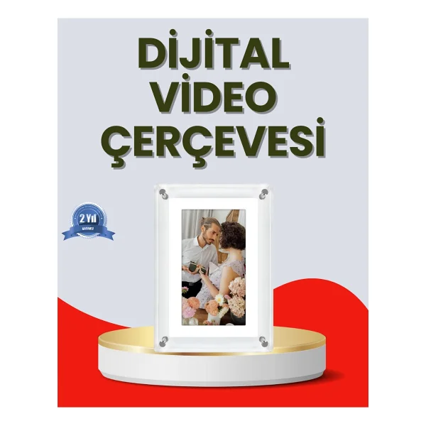 Usb-C ile Hızlı Şarj ve Veri Aktarımı - 7 Inç Dijital Görüntü Çerçevesi