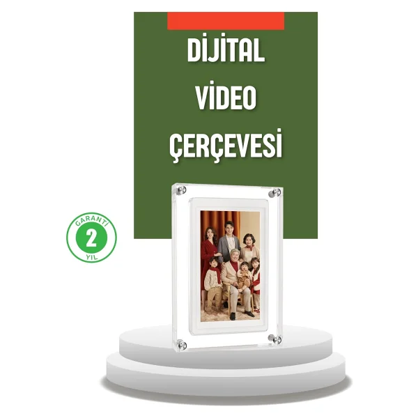 4gb Hafızalı 7 İnç Dijital Fotoğraf Çerçevesi - Yüzlerce Anınızı Saklayın