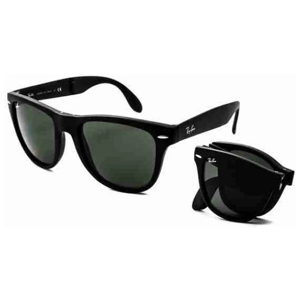 Ray-Ban Wayfarer Folding 4105 601 Black-Green Güneş Gözlüğü - Görsel 8