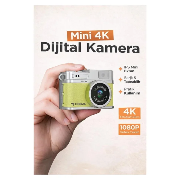 Torima Cmr35 Sarı Dijital Fotoğraf Makinesi - Görsel 2