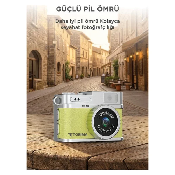 Torima Cmr35 Sarı Dijital Fotoğraf Makinesi - Görsel 3