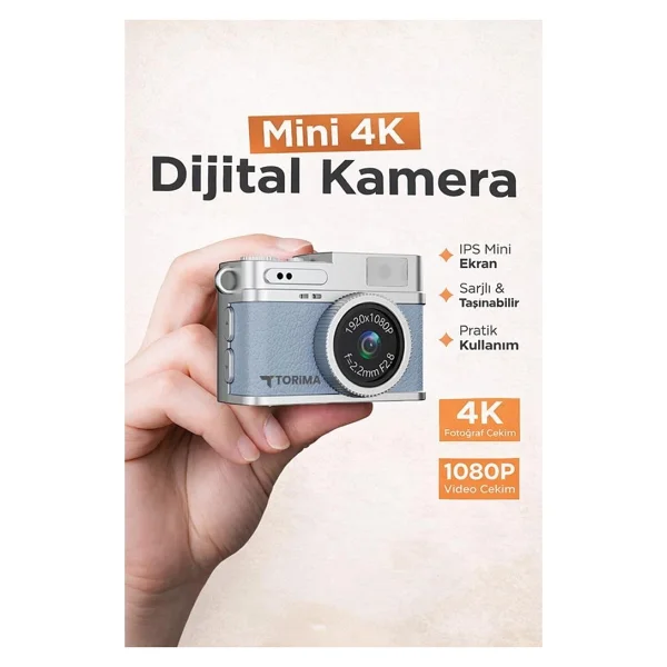 Torima Cmr35 Mavi Dijital Fotoğraf Makinesi - Görsel 3