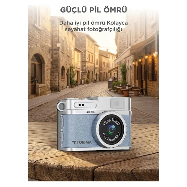 Torima Cmr35 Mavi Dijital Fotoğraf Makinesi - Görsel 4