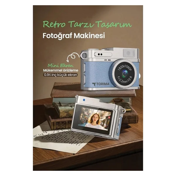 Torima Cmr35 Mavi Dijital Fotoğraf Makinesi - Görsel 6