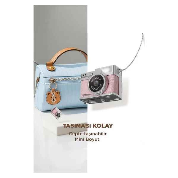 Torima Cmr35 Pudra Pembe Dijital Fotoğraf Makinesi - Görsel 5