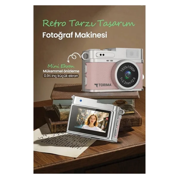 Torima Cmr35 Pudra Pembe Dijital Fotoğraf Makinesi - Görsel 6