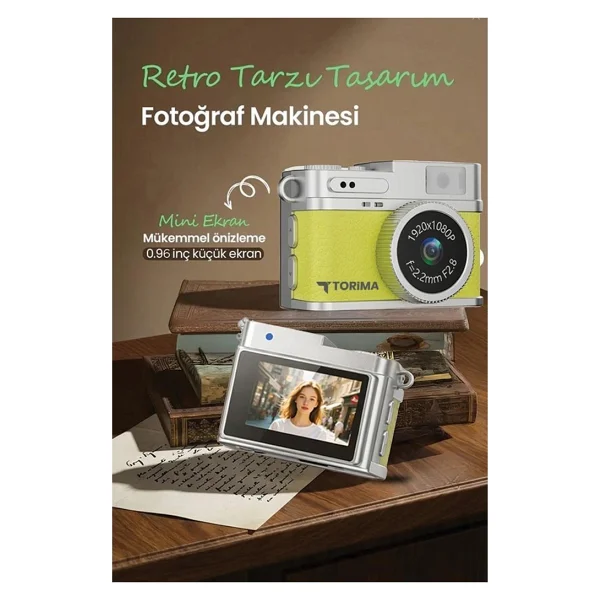 Torima Cmr35 Sarı Dijital Fotoğraf Makinesi - Görsel 5