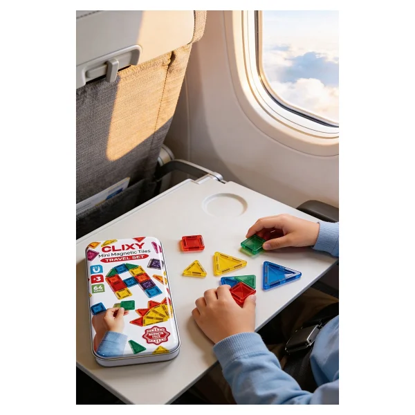 Clixy Mini Manyetik Bloklar 64 Parça Travel Set - Görsel 6