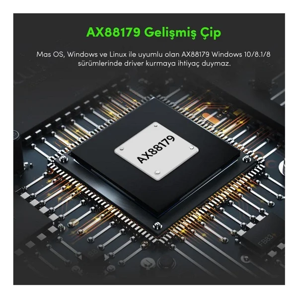 Ugreen 50307 Type-C To Ethernet Dönüştürücü - Görsel 5