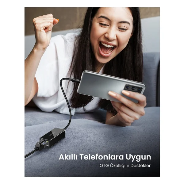 Ugreen 50307 Type-C To Ethernet Dönüştürücü - Görsel 8