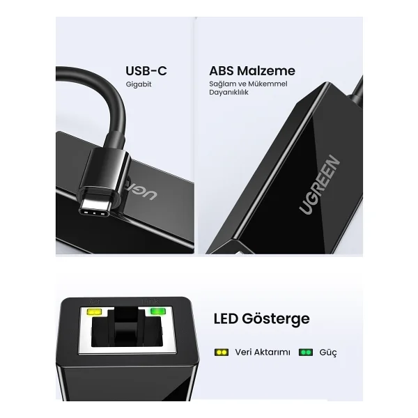 Ugreen 50307 Type-C To Ethernet Dönüştürücü - Görsel 10