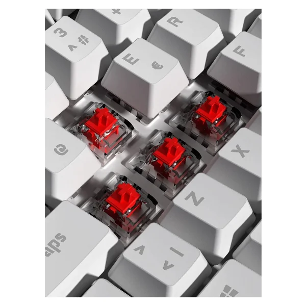 Rampage Hydra R6 Beyaz Red Switch Kablolu Mekanik Oyuncu Klavyesi - Görsel 5