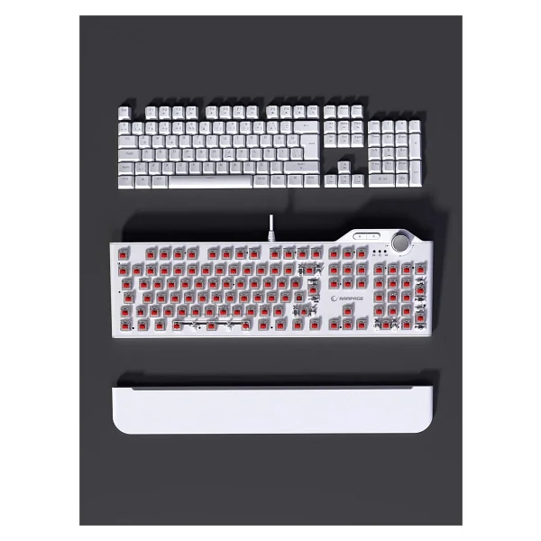Rampage Hydra R6 Beyaz Red Switch Kablolu Mekanik Oyuncu Klavyesi - Görsel 8