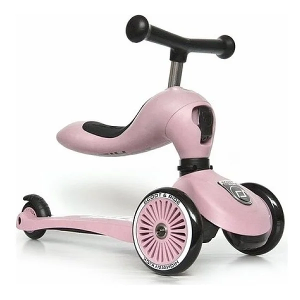 Scoot And Ride Highwaykick 1 Pembe 3 Tekerlekli Oturaklı Çocuk Scooter - Görsel 6
