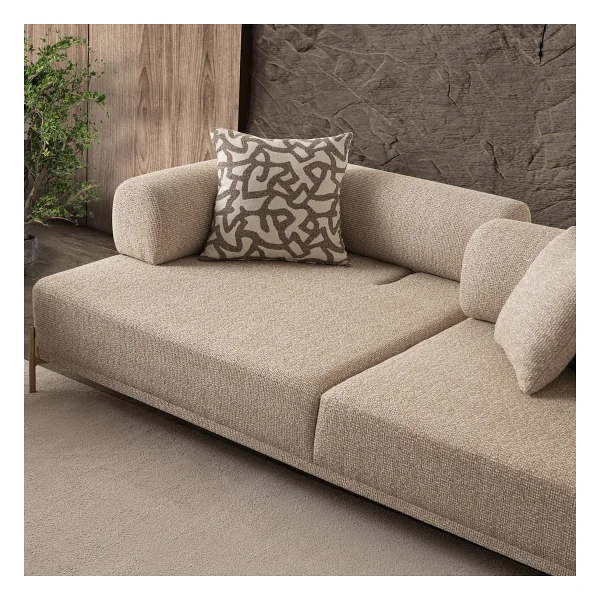 Edsy Home Mokka 3+3 Koltuk Takımı Krem Renk - Görsel 7