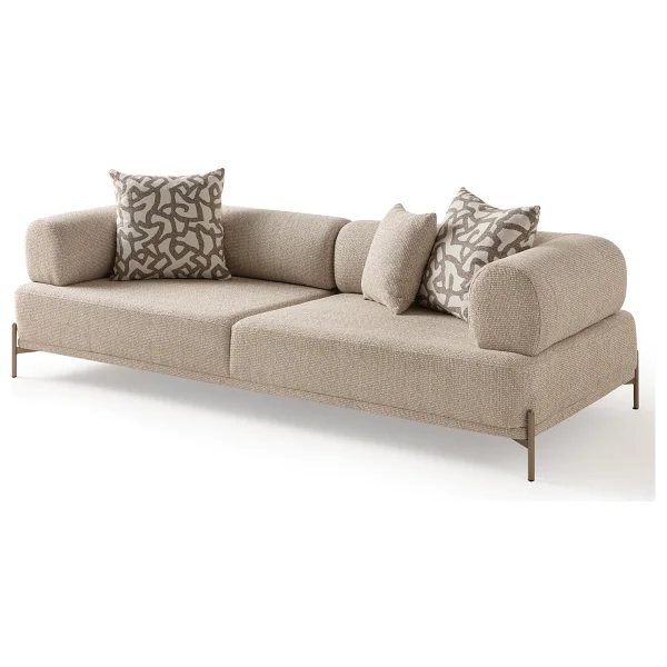Edsy Home Mokka 3+3 Koltuk Takımı Krem Renk - Görsel 10
