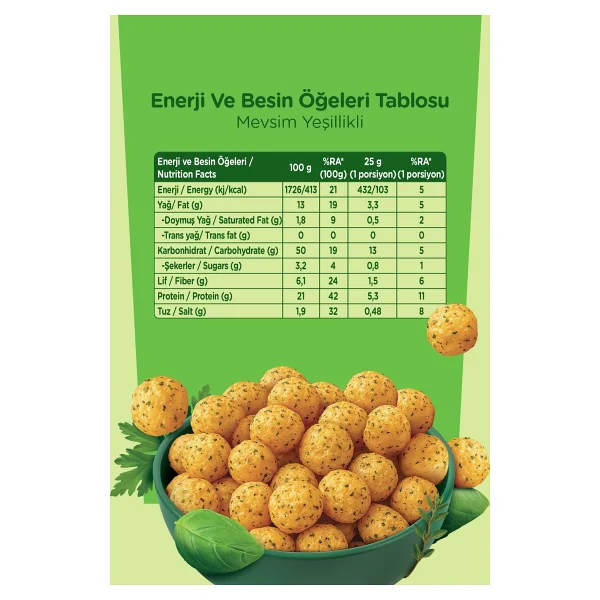 Fellas Nohut Cipsi 6'lı Mix - Mevsim Yeşillikleri (50 G) X 2 + Paprika (50 G) X 2 + Deniz Tuzlu (50 G) X 2 - Görsel 3