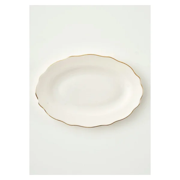 Bella Maison Victoria Gold 20 cm Porselen Sunum Tabağı - Görsel 7