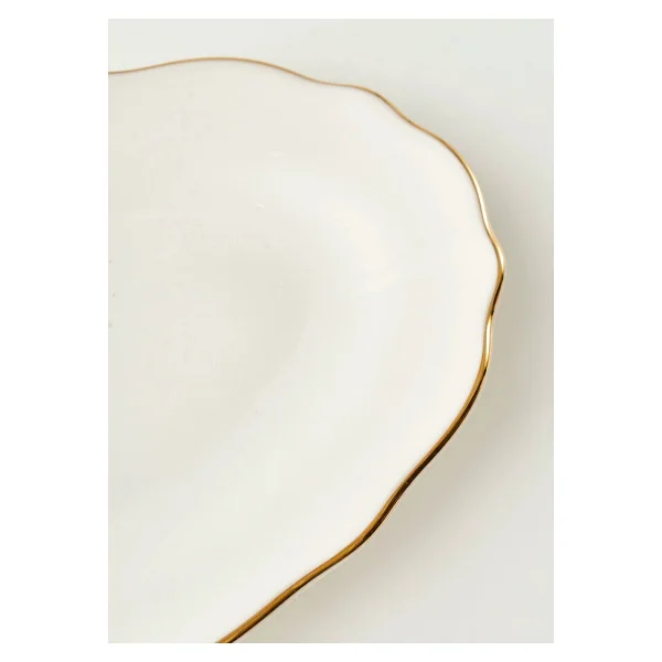Bella Maison Victoria Gold 30 cm Porselen Sunum Tabağı - Görsel 5