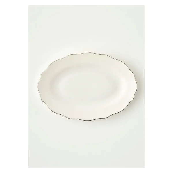 Bella Maison Victoria Silver 20 cm Porselen Sunum Tabağı - Görsel 8