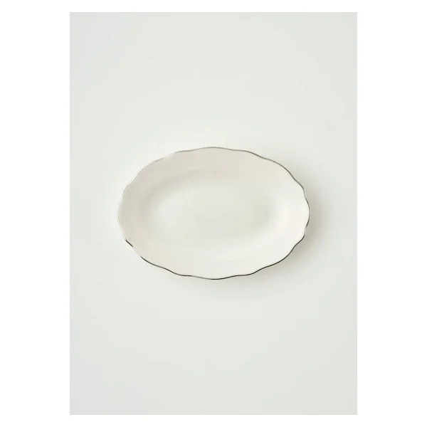 Bella Maison Victoria Silver 20 cm Porselen Sunum Tabağı - Görsel 7