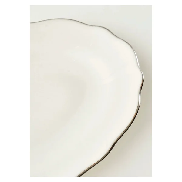 Bella Maison Victoria Silver 25 cm Porselen Sunum Tabağı - Görsel 5