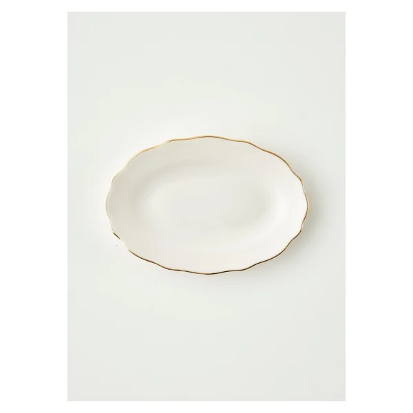 Bella Maison Victoria Gold 20 cm Porselen Sunum Tabağı - Görsel 8