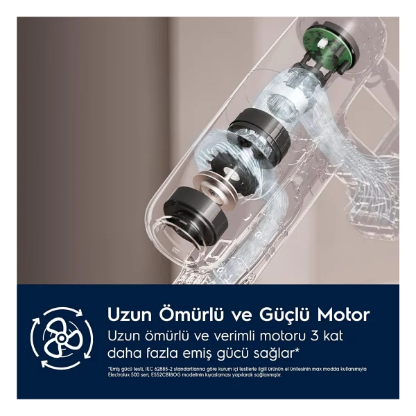 Electrolux Animal 700 Serisi Çok Hafif (2.2 Kg) Ve Güçlü Dikey Şarjlı Süpürge- 10 Yıl Motor Garantili + Dijital Hassas Mutfak Tartısı Hediye - Gri - Koyu Gri - Dijital Mutfak Tartısı Hediye - Görsel 7