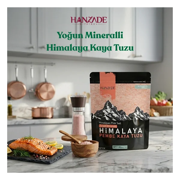 Hanzade Pembe Toz Himalaya Tuzu 1 Kg - Görsel 2