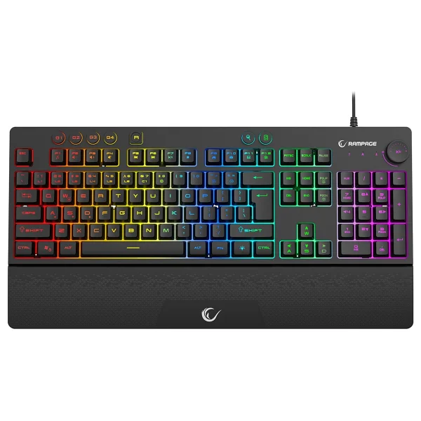 Rampage Simula Kb-Gx65 Siyah RGB Kablolu Oyuncu Klavyesi - Görsel 5