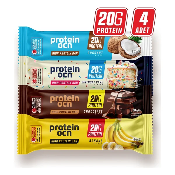 Proteinocean Protein Bar - Karma Kutu - 50g X 4 Adet - Görsel 5