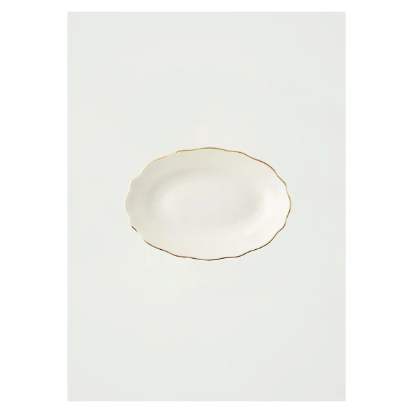 Bella Maison Victoria Gold 20 cm Porselen Sunum Tabağı - Görsel 9