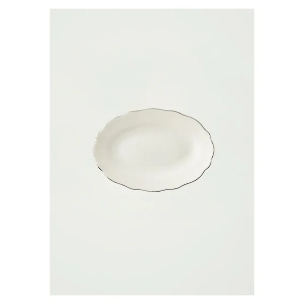 Bella Maison Victoria Silver 20 cm Porselen Sunum Tabağı - Görsel 9