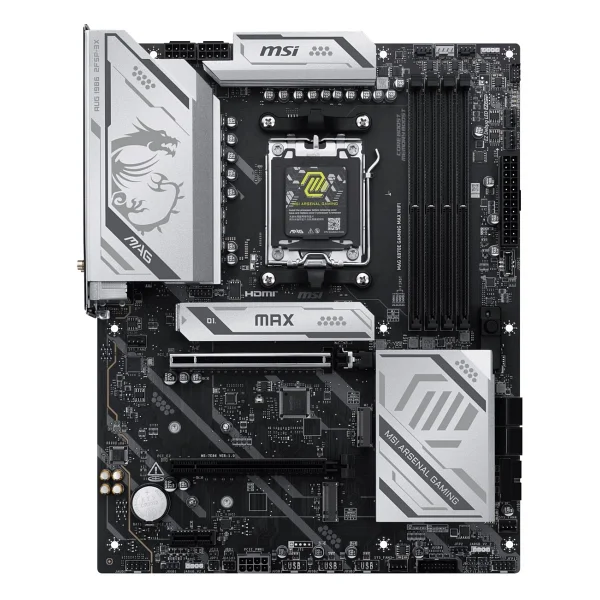 Msı Mag X870e Gaming Max Wi-Fi AMD Am5 DDR5 Atx Anakart - Görsel 6