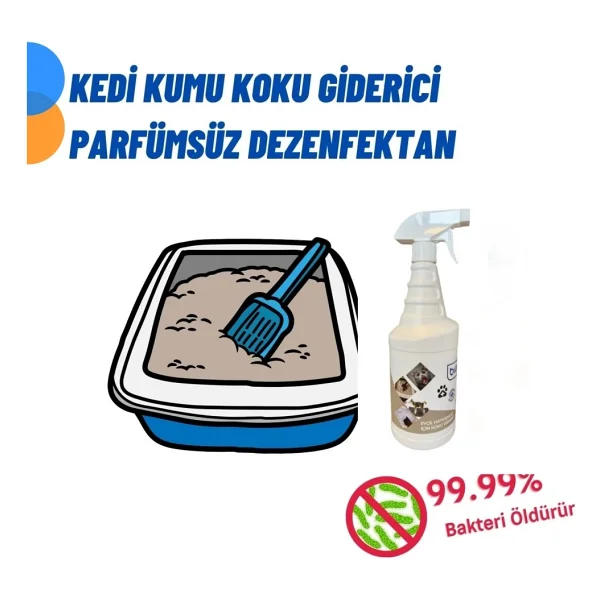 Bioxi Evcil Hayvanlar İçin Koku Giderici Dezenfektan Parfümsüz 1 Lt - Görsel 5