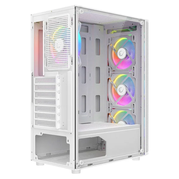 Rampage Helios Mesh Rainbow Fanlı Beyaz 650 W Atx Oyuncu Kasası - Görsel 4