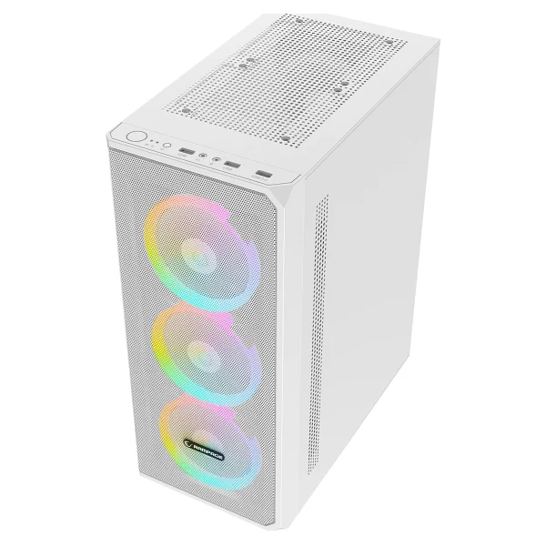 Rampage Helios Mesh Rainbow Fanlı Beyaz 650 W Atx Oyuncu Kasası - Görsel 5