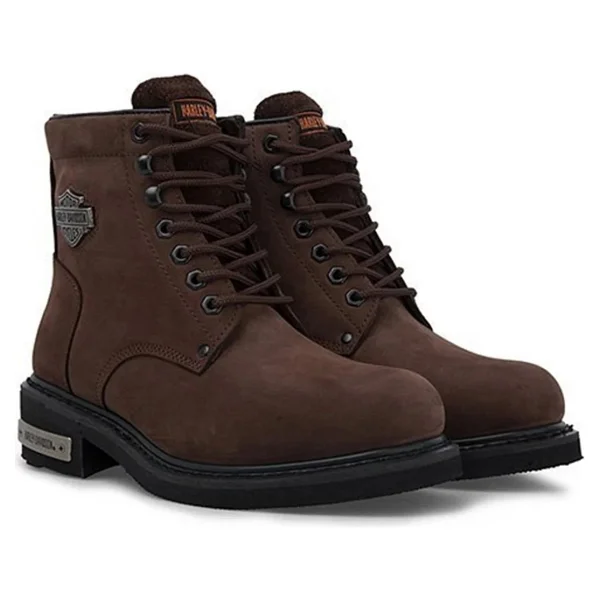 Harley Davidson Gibson 025m100109 Kahverengi Erkek Nubuk Bot - Görsel 2