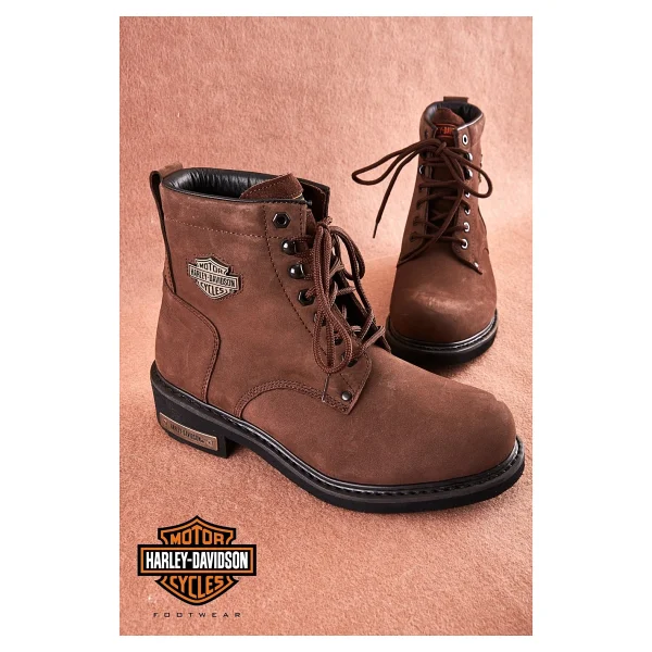 Harley Davidson Gibson 025m100109 Kahverengi Erkek Nubuk Bot - Görsel 6