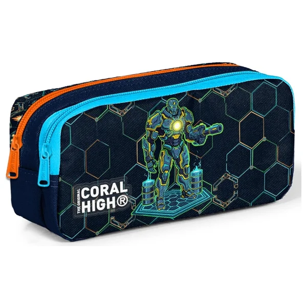 Coral High 31046 Robot Desenli 2 Bölmeli Kalemlik - Görsel 7