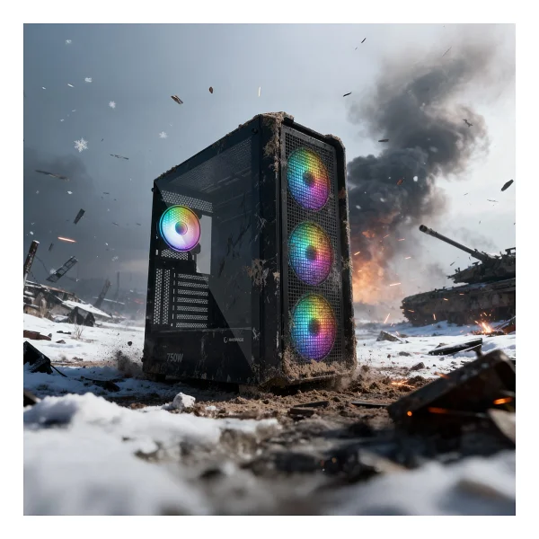 Rampage X-Chain RGB Fanlı 750 W Atx Oyuncu Kasası - Görsel 8