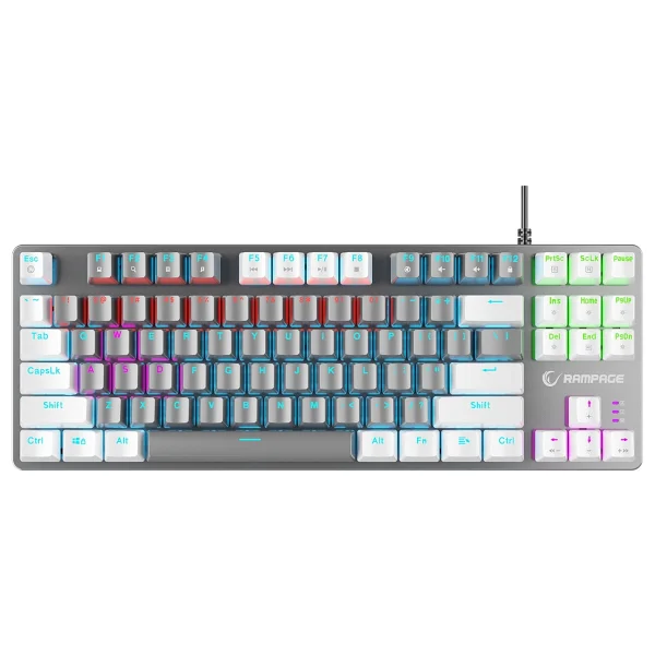 Rampage Snug K14 Tkl Red Switch Kablolu Mekanik Oyuncu Klavyesi - Görsel 2