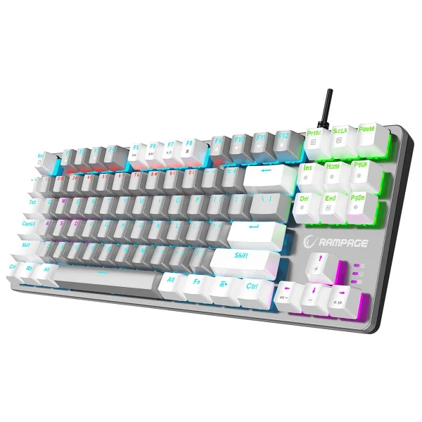 Rampage Snug K14 Tkl Red Switch Kablolu Mekanik Oyuncu Klavyesi - Görsel 3