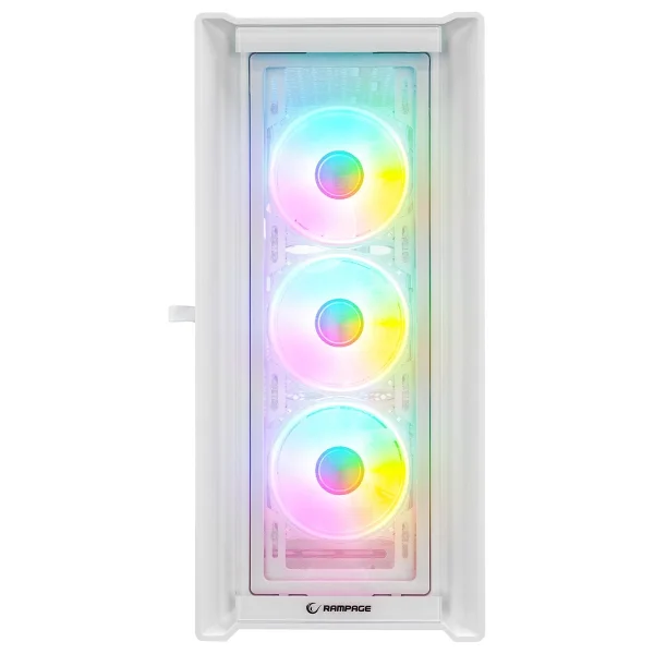 Rampage Sirius RGB Fanlı Beyaz E-Atx Oyuncu Kasası - Görsel 3