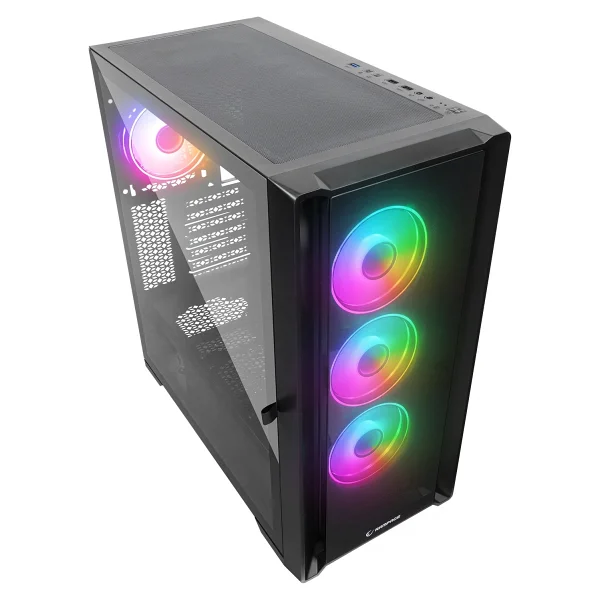 Rampage Sirius RGB Fanlı Siyah E-Atx Oyuncu Kasası - Görsel 2