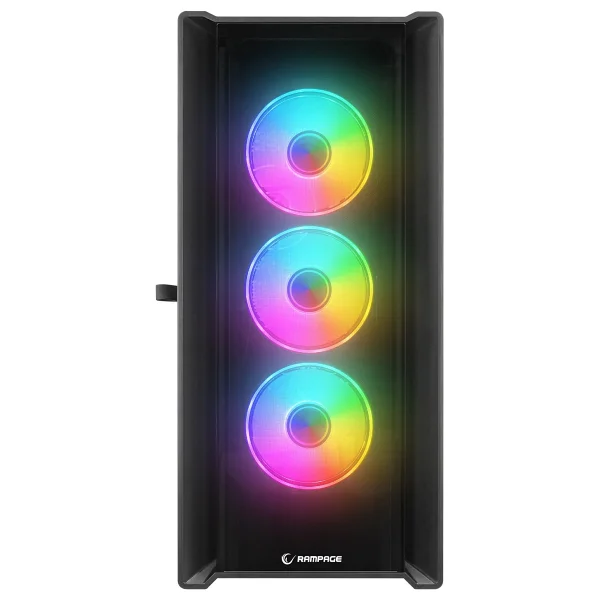Rampage Sirius RGB Fanlı Siyah E-Atx Oyuncu Kasası - Görsel 3