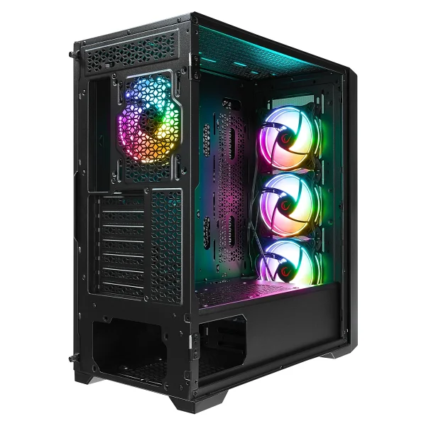 Rampage Sirius RGB Fanlı Siyah E-Atx Oyuncu Kasası - Görsel 5