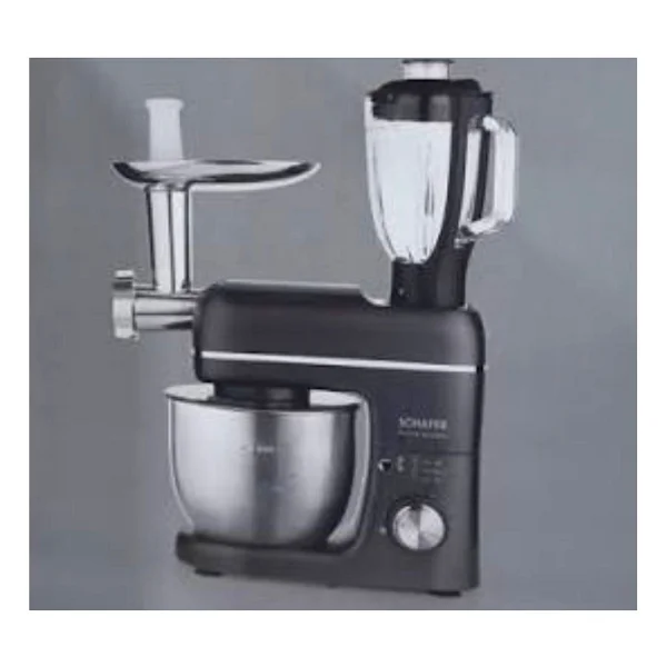 Schafer Prochef 3 In 1 Multimix Antrasit Renk Kıyma Ve Sürahi Blender Aparatlı Stand Hamur Yoğurma Makinesi - Görsel 2